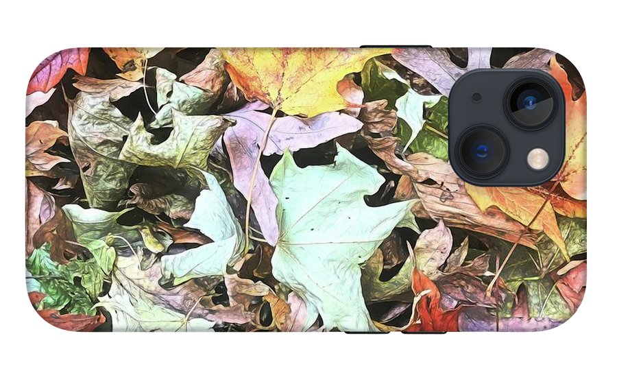 Mid October Fall Leaf Pile - Phone Case