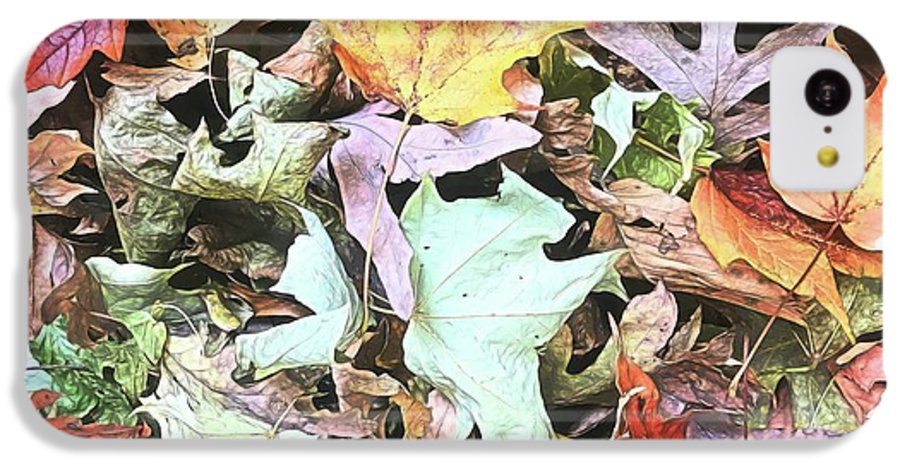 Mid October Fall Leaf Pile - Phone Case