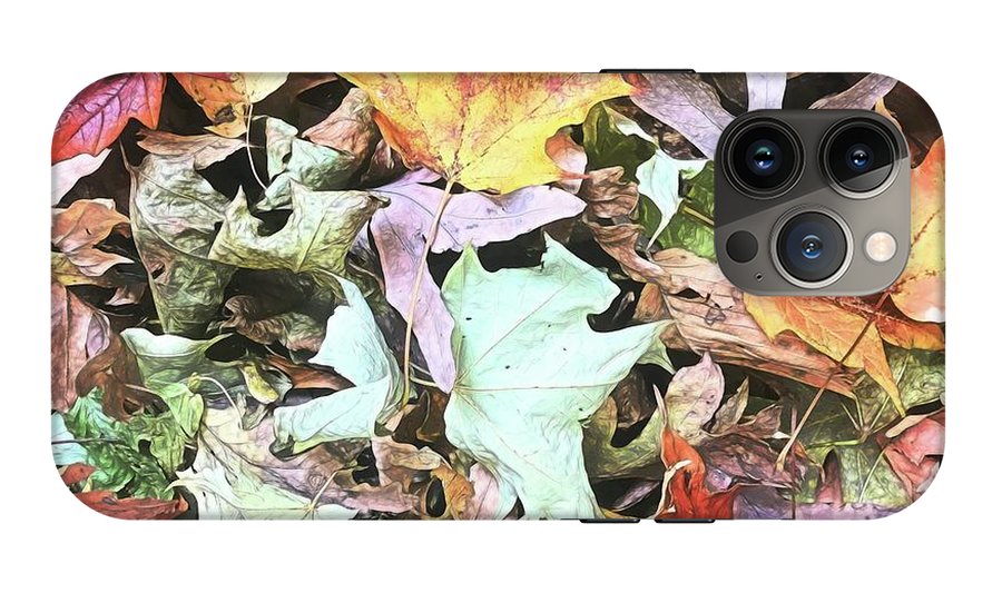 Mid October Fall Leaf Pile - Phone Case