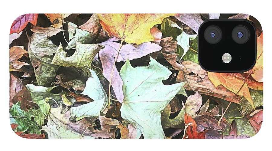 Mid October Fall Leaf Pile - Phone Case