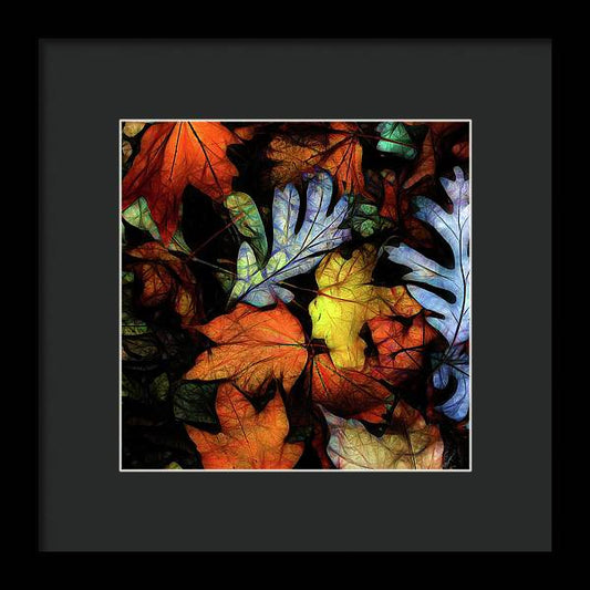 Mid October Leaves 2 - Framed Print