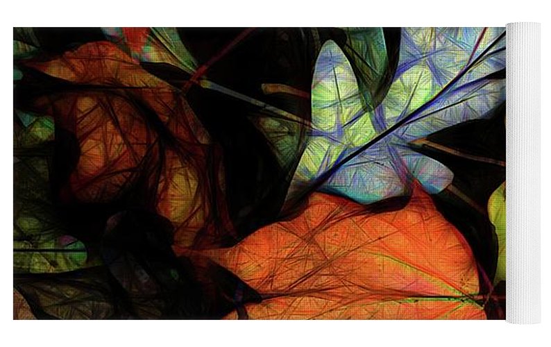 Mid October Leaves 2 - Yoga Mat
