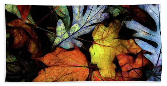 Mid October Leaves 2 - Beach Towel