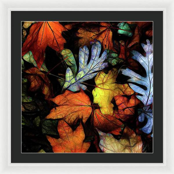 Mid October Leaves 2 - Framed Print