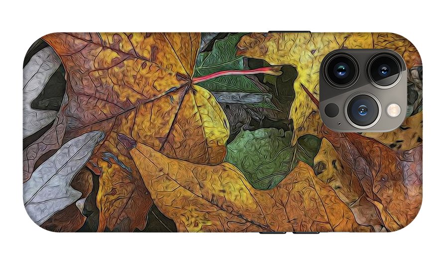 Mid October Leaves 3 - Phone Case