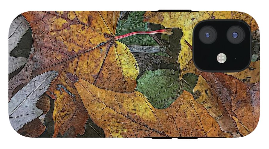 Mid October Leaves 3 - Phone Case