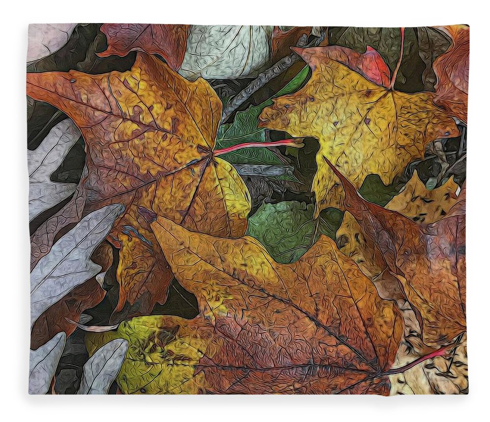Mid October Leaves 3 - Blanket