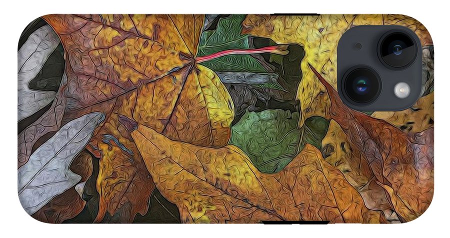 Mid October Leaves 3 - Phone Case