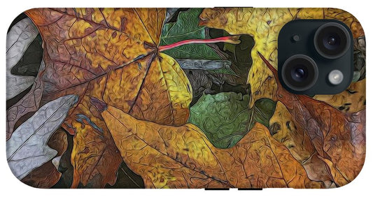 Mid October Leaves 3 - Phone Case