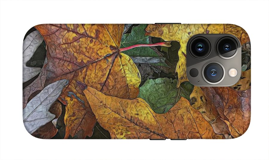 Mid October Leaves 3 - Phone Case