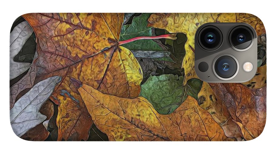 Mid October Leaves 3 - Phone Case