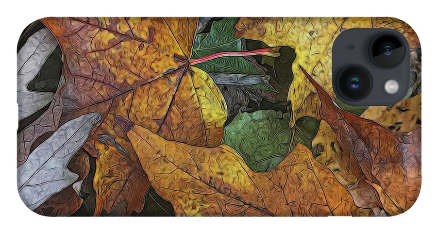Mid October Leaves 3 - Phone Case