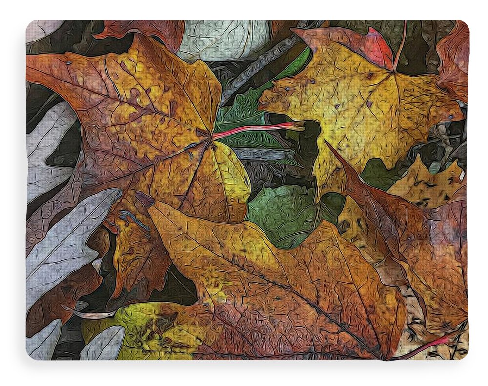Mid October Leaves 3 - Blanket