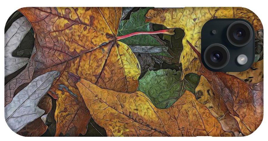 Mid October Leaves 3 - Phone Case