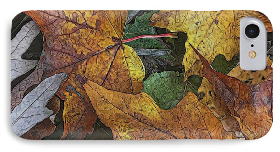 Mid October Leaves 3 - Phone Case