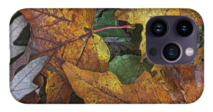 Mid October Leaves 3 - Phone Case