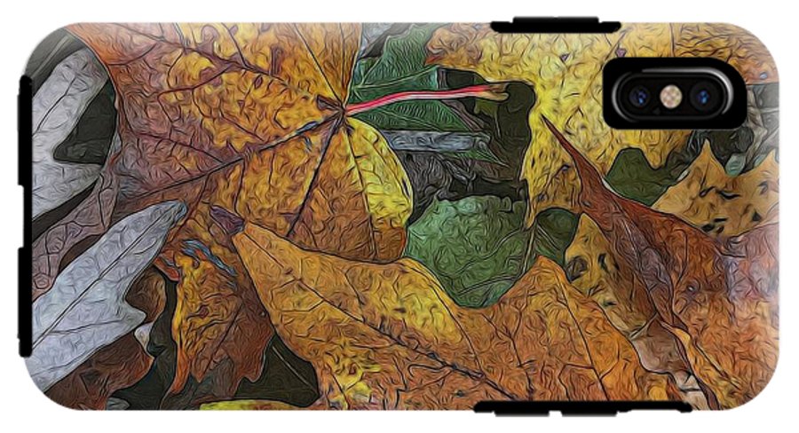 Mid October Leaves 3 - Phone Case