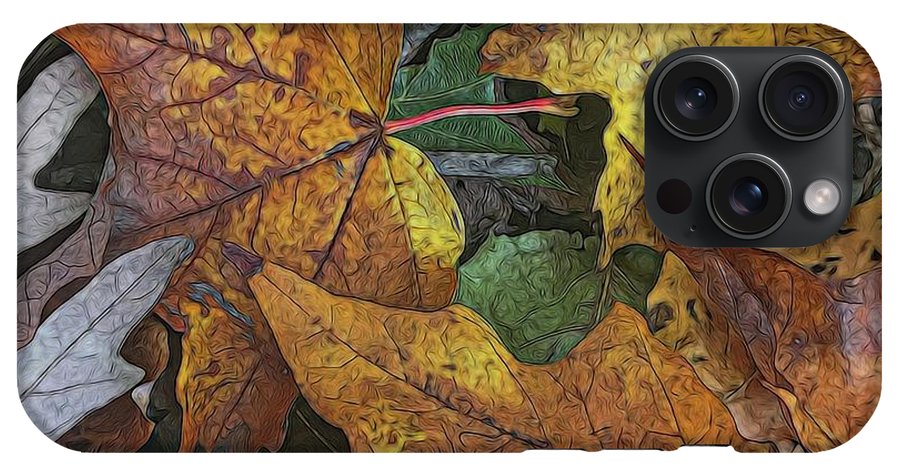 Mid October Leaves 3 - Phone Case
