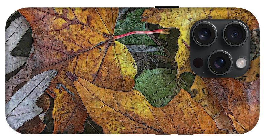Mid October Leaves 3 - Phone Case