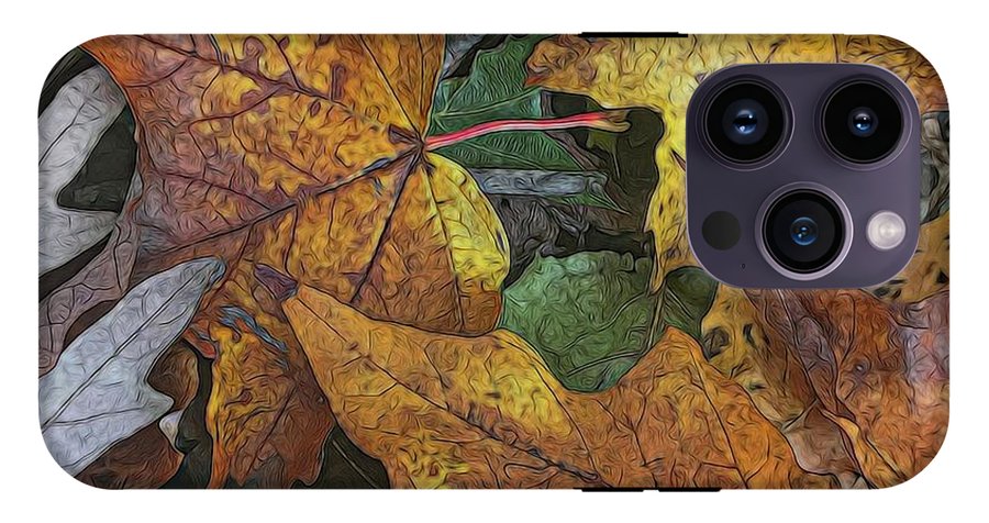 Mid October Leaves 3 - Phone Case