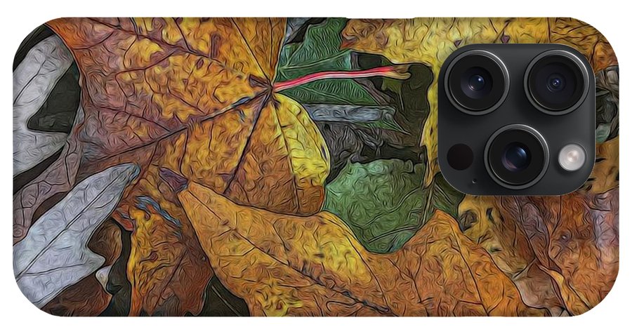 Mid October Leaves 3 - Phone Case