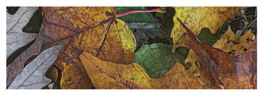 Mid October Leaves 3 - Yoga Mat