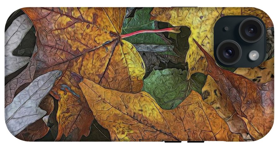 Mid October Leaves 3 - Phone Case