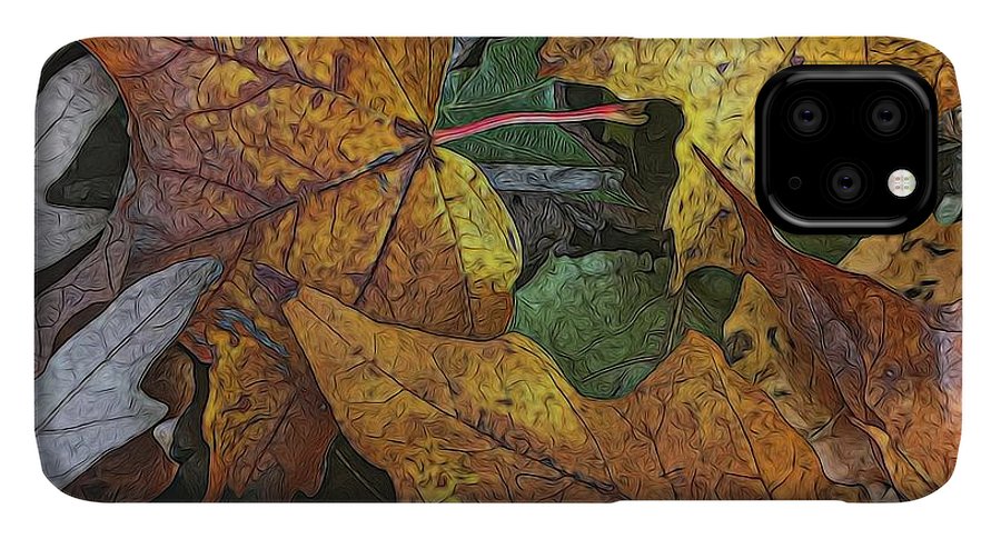 Mid October Leaves 3 - Phone Case