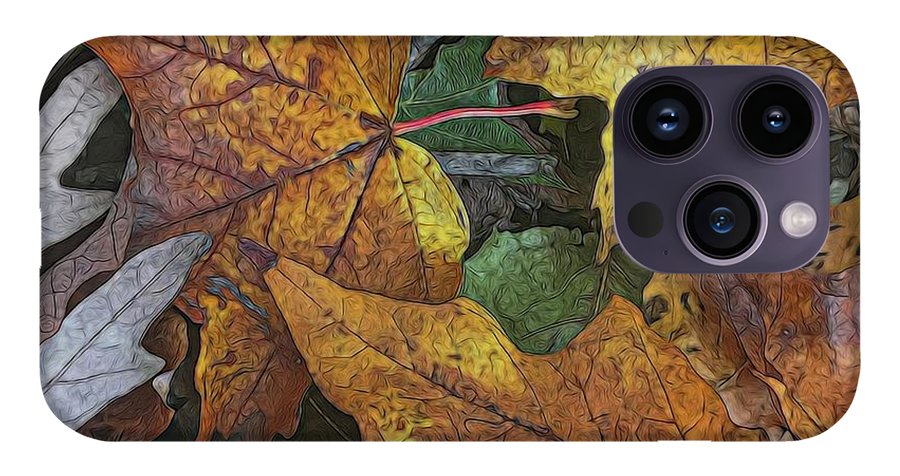 Mid October Leaves 3 - Phone Case