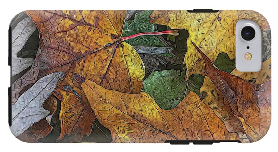 Mid October Leaves 3 - Phone Case