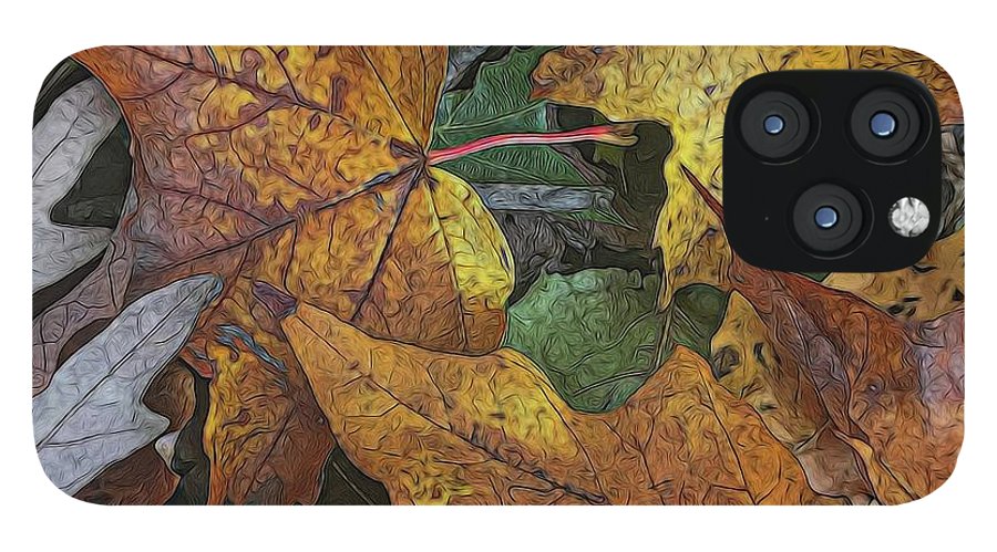 Mid October Leaves 3 - Phone Case