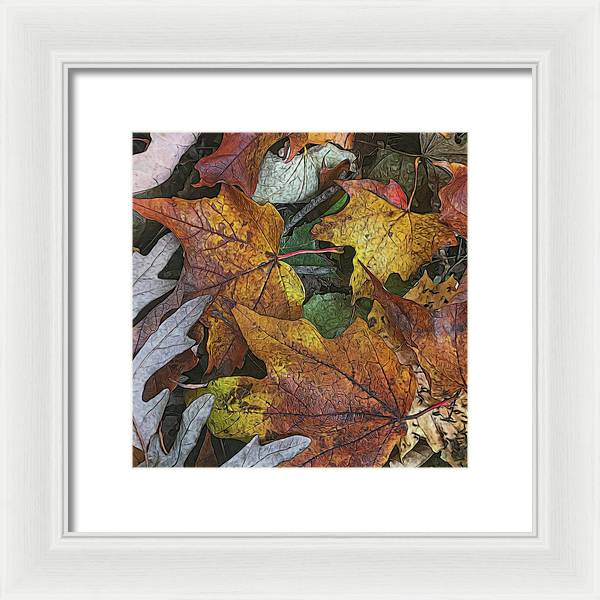 Mid October Leaves 3 - Framed Print