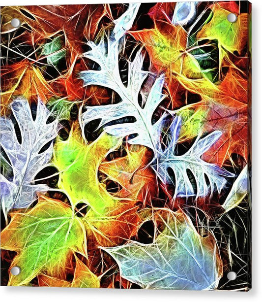 Mid October Leaves 4 - Acrylic Print