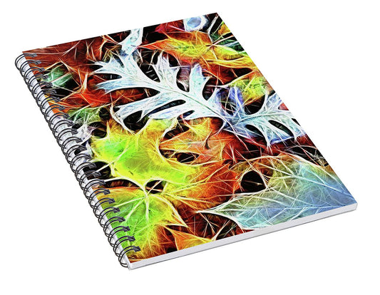 Mid October Leaves 4 - Spiral Notebook