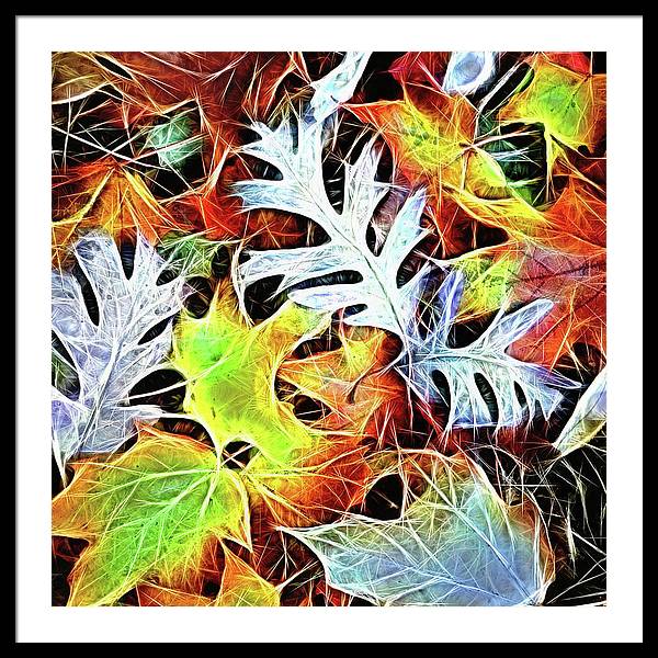 Mid October Leaves 4 - Framed Print
