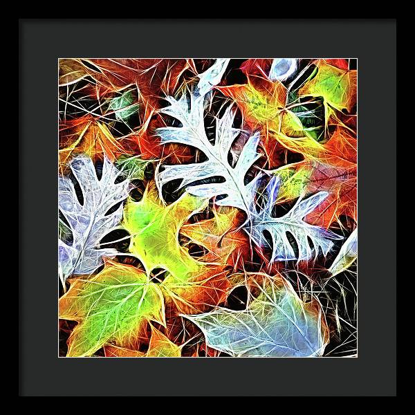 Mid October Leaves 4 - Framed Print
