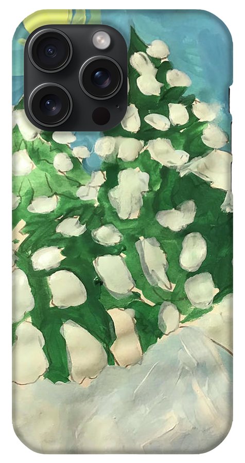 Midday Snowy Pines - Phone Case
