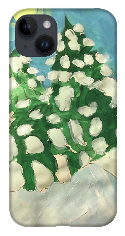 Midday Snowy Pines - Phone Case