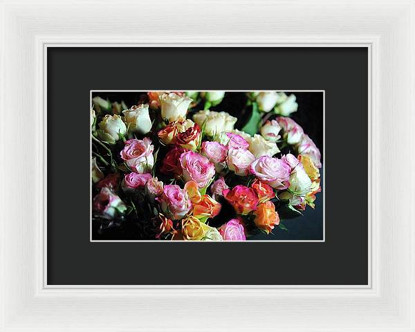 Mini Tea Roses - Framed Print