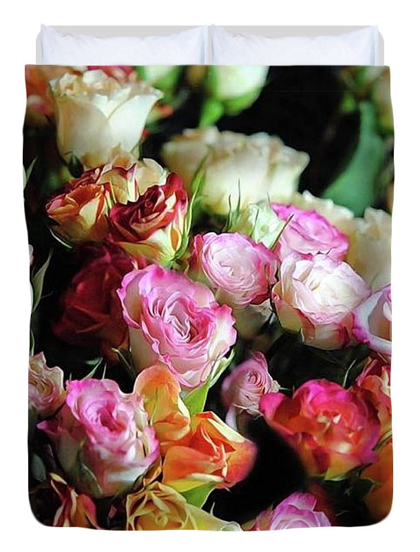 Mini Tea Roses - Duvet Cover