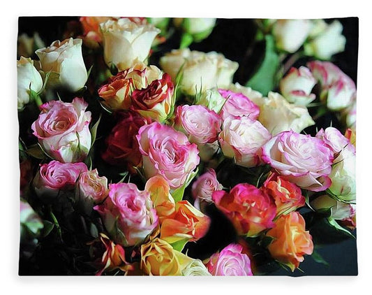 Mini Tea Roses - Blanket