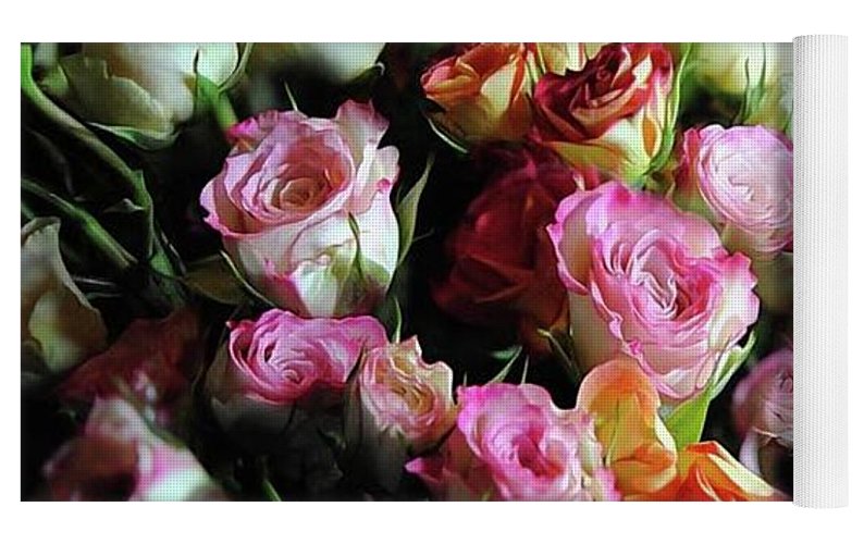 Mini Tea Roses - Yoga Mat