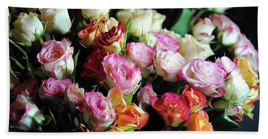 Mini Tea Roses - Bath Towel