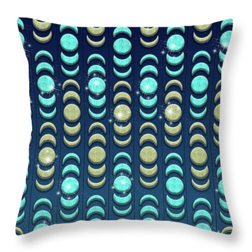 Moon Phases - Throw Pillow