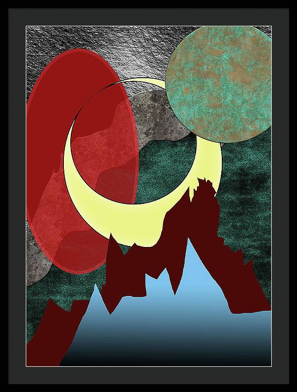 Moonscape - Framed Print