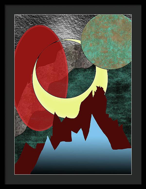 Moonscape - Framed Print