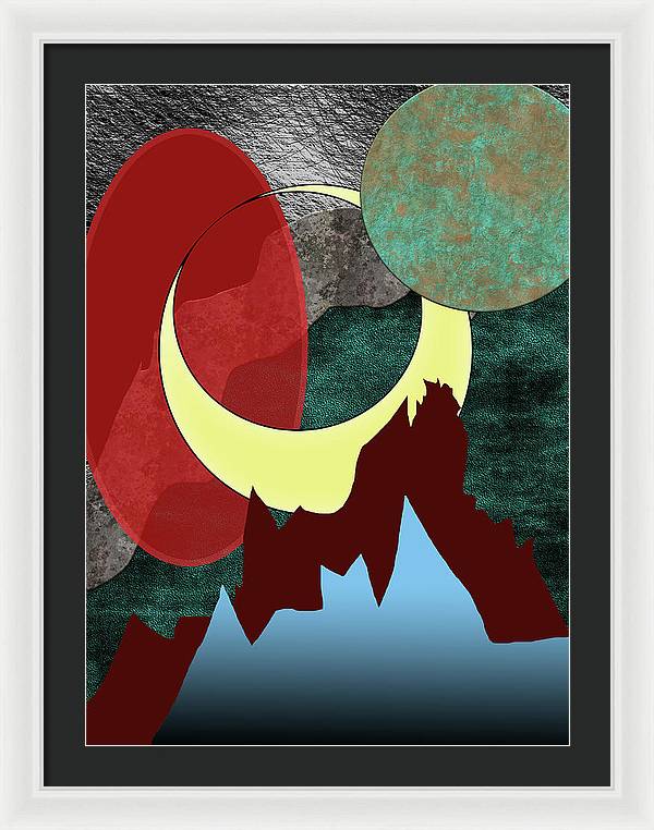 Moonscape - Framed Print