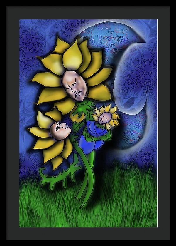 Mother Flower Moon - Framed Print