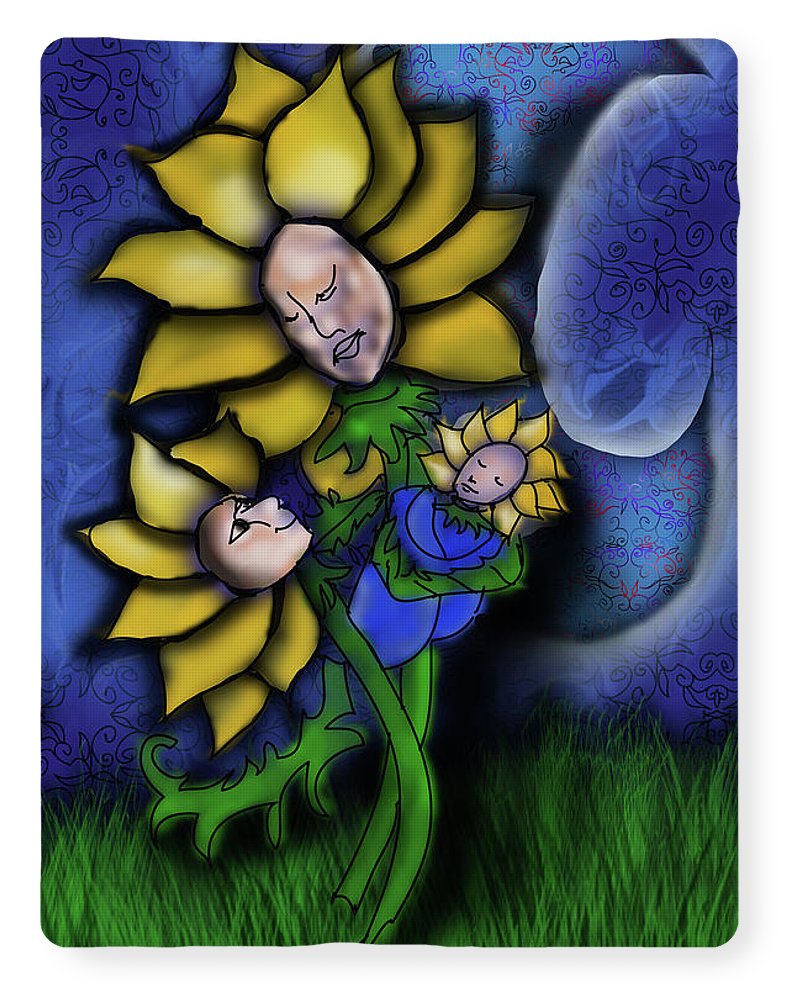 Mother Flower Moon - Blanket