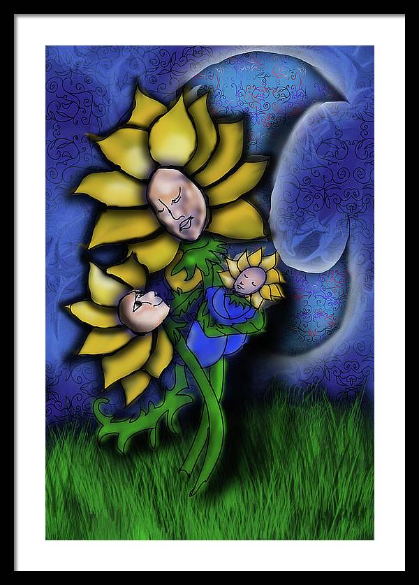Mother Flower Moon - Framed Print